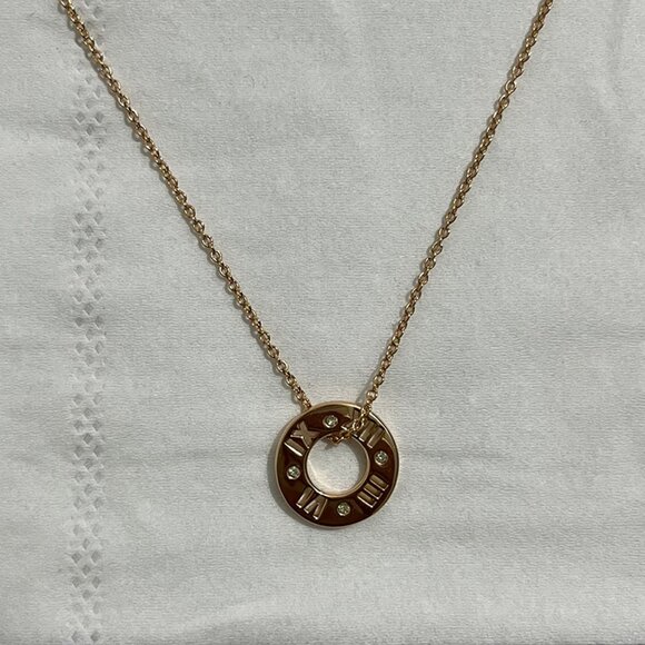 Tiffany & Co. 18k Round Cake Necklace